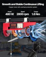 VEVOR 440LBS Electric Hoist Remote Control 110V Lift Winch 14FT - Image 4