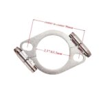 Premium 2.5" Exhaust Split Flange Repair Kit | Galvanized Iron | Universal Fit - Image 2