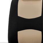 Premium Beige Cloth Car Seat Covers - Universal Fit SUV Sedan Van Seats - Image 3