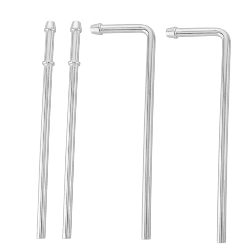 HNeekyr 4 Pcs Exhaust Hanger Weld On ,2 Pcs 90 HNeekyr 4 Pcs Exhaust Hanger Weld On ,2 Pcs 90 Degree Bent 9.5" Long ,2 Pcs Straight 9.7" Long ,Universal Exhaust Hanger Rods