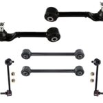 4 Rear of SUV Suspension Control Arm + Sway Bar Links Replacement Parts For 2003 2004 2005 2006 2007 2008 Honda Pilot