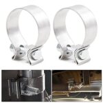 2PCS 2.5" Narrow Band Muffler Clamp for Exhaust Pipe & Tubing (2.5inch/2pcs)