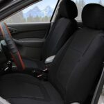 Ultra-Comfort BELOMI Car Seat Covers: Universal Fit, Breathable Premium Cloth, Black - Image 3