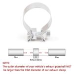 Premium 2.5" Exhaust Pipe Clamps | Heavy-Duty Stainless Steel Muffler Band (2-Pack) - Image 5