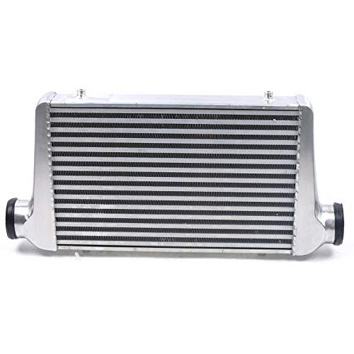 Universal Intercooler, 25''x12''x3" Front Mount Intercooler 3'' Inlet & Outlet Universal Intercooler, 25''x12''x3" Front Mount Intercooler 3'' Inlet & Outlet Universal Aluminum Turbo Intercooler with for Turbo Charger System (25''x12''x3")