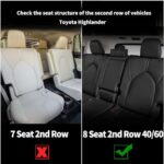 Premium Toyota Highlander Leather Seat Covers - 8 Passenger Full Protection 2020-2024 - Image 4