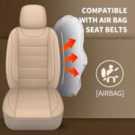Premium Leather Car Seat Covers Full Set - Waterproof Universal Fit SUV Truck - Image 8