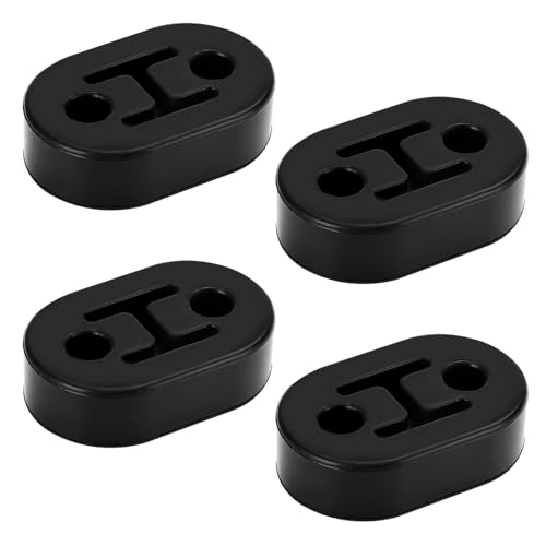 Exhaust Hangers,4PCS Rubber Exhaust Hanger for Car Muffler Exhaust System,2 Exhaust Hangers,4PCS Rubber Exhaust Hanger for Car Muffler Exhaust System,2 Holes 0.47 Inch,High-Density Tailpipe Damping Hanger