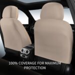 Premium Leather Car Seat Covers Full Set - Waterproof Universal Fit SUV Truck - Image 6