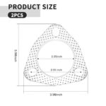Premium 2.25" Exhaust Gasket Set | High-Seal 3-Bolt Flange | Universal Fit Vehicles - Image 2