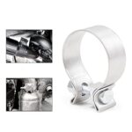 Premium 2.5" Exhaust Pipe Clamps | Heavy-Duty Stainless Steel Muffler Band (2-Pack) - Image 4