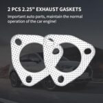 Premium 2.25" Exhaust Gasket Set | High-Seal 3-Bolt Flange | Universal Fit Vehicles - Image 3
