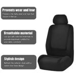 Ultra-Comfort BELOMI Car Seat Covers: Universal Fit, Breathable Premium Cloth, Black - Image 2