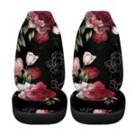 Elegant Floral Car Seat Covers | Universal Fit | Easy Install | 2-Pack - Image 5