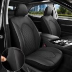 Toyota Camry Seat Covers Black Leather 2-Pack Custom Fit 2018-2024 Models - Image 2