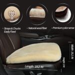 Luxury Sheepskin Car Seat Cover: Soft Comfort for Drivers, SUV & Truck Seat Cushion - Image 3