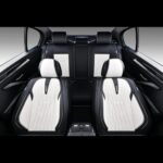 Premium Leather Car Seat Covers Set - Waterproof Full Protection SUV Sedan Truck Black White - Image 5