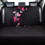 Cute Pink & Black Butterfly Car Seat Covers | Universal Fit | Women's Airbag Safe - Image 8