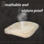 Luxury Sheepskin Car Seat Cover: Soft Comfort for Drivers, SUV & Truck Seat Cushion - Image 4