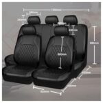 Premium Toyota Corolla Seat Covers 2014-2019 Full Set L LE XLE Protection - Image 2
