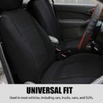 Ultra-Comfort BELOMI Car Seat Covers: Universal Fit, Breathable Premium Cloth, Black - Image 4