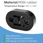 Premium Exhaust Hangers: 4-Pack Rubber Mounts for Optimal Vehicle Performance - Image 2