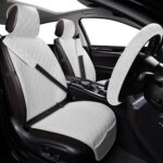 Breathable Linen Car Seat Covers | Universal Fit Front Seats | Soft Automotive Protection - Image 2