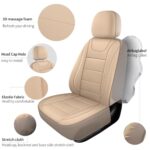 Premium Leather Car Seat Covers Full Set - Waterproof Universal Fit SUV Truck - Image 2