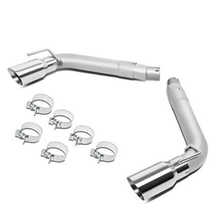 DNA MOTORING CBE-MU-CC10-36L Axle Back Exhaust System [Compatible with 16-18 Chevy Camaro 6.2L ]