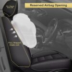 Premium Leather Nissan Kicks Seat Covers 2018-2024 | Black Front Protection - Image 3