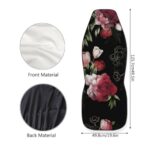 Elegant Floral Car Seat Covers | Universal Fit | Easy Install | 2-Pack - Image 7