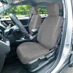 Premium Gray Leather Car Seat Covers | Universal Fit 7 Seater Airbag Safe - Image 2