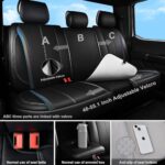 Premium Leather Car Seat Covers: Waterproof, Universal Fit, Full Set - Black Chameleon - Image 5
