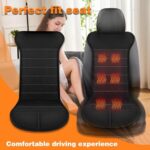 Heated Leather Seat Cushion for Car, Home & Office - Full Back Support, Universal Fit - Image 8