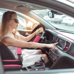 Sparkly Pink & Black Crystal Car Accessories Set for Women - 43 Piece Bling Interior Kit - Image 2
