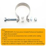 Premium 2.5" Exhaust Pipe Clamps | Heavy-Duty Stainless Steel Muffler Band (2-Pack) - Image 6