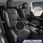 Skechers Memory Foam Car Seat Covers: Cooling Mesh Full Set, Universal Fit SUV Truck - Image 2
