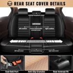 Volvo XC90 Leather Seat Covers 2003-2014 | Waterproof Full Set Black - Image 2