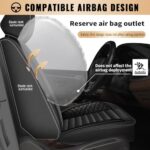 Volvo XC90 Leather Seat Covers 2003-2014 | Waterproof Full Set Black - Image 4