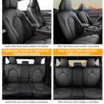 Premium Toyota Highlander Leather Seat Covers - 8 Passenger Full Protection 2020-2024 - Image 7