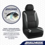 Skechers Memory Foam Car Seat Covers: Cooling Mesh Full Set, Universal Fit SUV Truck - Image 5