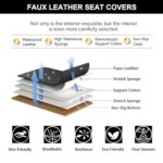 Nissan Rogue Seat Covers: Premium Leather Full Set, 5-Seat Protection 2010-2024 - Image 5
