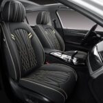 Premium Leather Car Seat Covers: Universal Fit, Waterproof Nappa Leather Protectors - Image 2