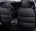 ZQY Luxury Leather Car Seat Covers - Universal Fit SUV Protection Black Pink - Image 3