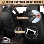 Volvo XC90 Leather Seat Covers 2003-2014 | Waterproof Full Set Black - Image 3