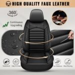 Volvo XC90 Leather Seat Covers 2003-2014 | Waterproof Full Set Black - Image 6