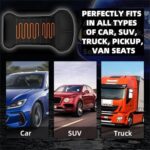 Heated Leather Seat Cushion for Car, Home & Office - Full Back Support, Universal Fit - Image 6