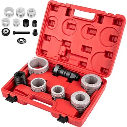 VEVOR Exhaust Pipe Stretcher Kit 1-5/8" to 4-1/4" Pipe, Exhaust Pipe Expander Kit for Tail Pipe Tube, Exhaust Pipe Expander Tool w/Storing Case, 7 Pcs Pipe Expander, Exhaust Stretcher