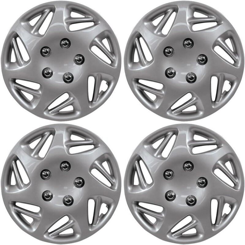Revamp Our Ride: Custom Accessories 17″ Silver Wheel Covers!