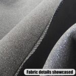 Ultra-Comfort BELOMI Car Seat Covers: Universal Fit, Breathable Premium Cloth, Black - Image 6